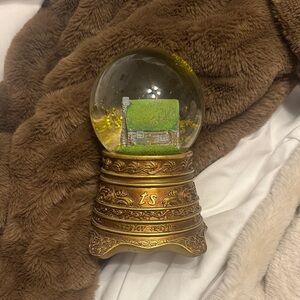 Gold Taylor Swift folklore Cabin Snow Globe